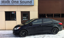 2011 Hyundai Elantra with professional window tint in North Bay